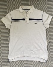 Lacoste white navy for sale  KIRKLISTON