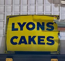 Enamel sign lyons for sale  HUNGERFORD