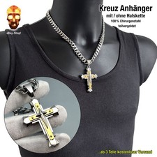 Kreuz anhänger halskette gebraucht kaufen  München