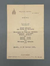 Menu lunch palace usato  Milano