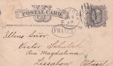 NY a PORTUGAL - 1879 PC - MARCAS INTERESANTES a ESCASO DESTINO!! segunda mano  Embacar hacia Mexico