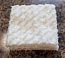 Tecido de colcha de algodão chenille vintage, doze quadrados de 6", branco comprar usado  Enviando para Brazil