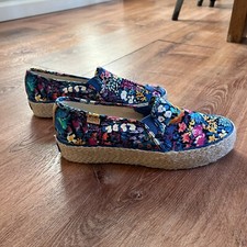 Usado, Keds X Rifle Paper Co. Feminino 6 Estampa Floral Colorida Espdrille Preppy Beach comprar usado  Enviando para Brazil