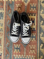 Black white plimsoles for sale  EDINBURGH