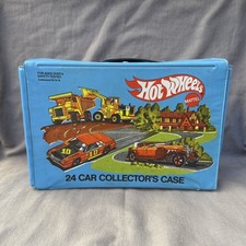 Usado, Vintage 1980 Hot Wheels 24 Car Vinyl Collectors Case com 2 Bandejas Prateleiras SEM CARROS comprar usado  Enviando para Brazil