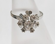 Bague fleur blanc d'occasion  Lorgues