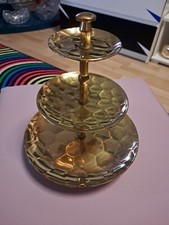 Etagere stöckig goldfarben gebraucht kaufen  Plauen