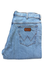 Dżinsy męskie Wrangler regular fit proste W40 L32 mid blue stretch LEVH466 na sprzedaż  Wysyłka do Poland