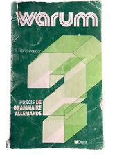 Warum précis grammaire d'occasion  Soultz-Haut-Rhin