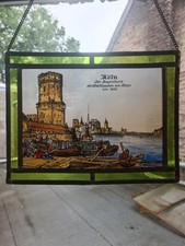 Antikes glasbild bleiglasbild gebraucht kaufen  Geseke