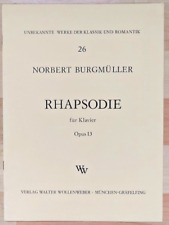 Burgmüller rhapsodie klavier gebraucht kaufen  Leinfelden-Echterdingen