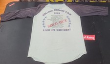 Camiseta Vintage 1981 Rolling Stones Tour/Camisa de Beisebol Banda Grande Esgotada, usado comprar usado  Enviando para Brazil
