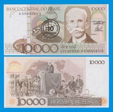 Brasil 10 Cruzados em 10000 Cruzeiros 1986 P 206 UNC Signature 23 comprar usado  Enviando para Brazil