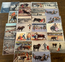 Lote de 25 ~ Postales de colección ~ Matador ~ Toros ~ Toros ~ Toros ~ Animales ~ H654, usado segunda mano  Embacar hacia Argentina