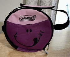Lancheira Coleman infantil refrigerador roxo escolar balde fofo rosto sorridente  comprar usado  Enviando para Brazil