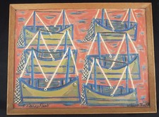 Original vintage abstract for sale  LINCOLN