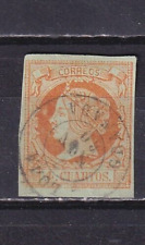 España 1860 -   Edifil 52  -  4 Cuartos - Fechador Loja  - Granada comprar usado  Enviando para Brazil