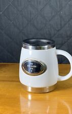 Usado, Caneca/copo de café aço inoxidável metal, tamanho jumbo, viagem + tampa de plástico comprar usado  Enviando para Brazil