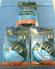Lot 9 M CALBLE TV HOME CINEMA SYSTEMS RCA PLUG RCA JACK GOLD PLATED All 4 U  segunda mano  Embacar hacia Mexico