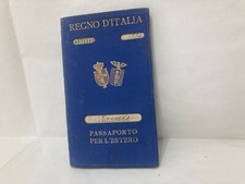 Regno italia passaporto usato  Varese