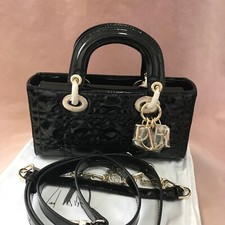 DIOR black patent leather women's bag comprar usado  Enviando para Brazil