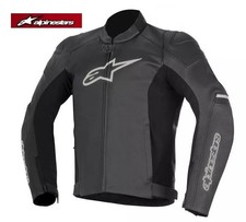 Motogp Alpine-stars SP - 1 jaqueta de couro preta lisa ideal para bicicleta esportiva, usado comprar usado  Enviando para Brazil