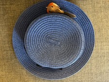 Blue girls boater for sale  SEATON