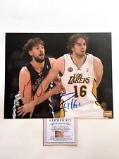 MARC GASOL & PAU GASOL BASKETBALL NBA HAND SIGNED TENIS PHOTO AUTOGRAPH 8X10 COA comprar usado  Enviando para Brazil