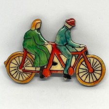 Broche crachá broche plástico homem senhora bicicleta bicicleta novidade 3" comprar usado  Enviando para Brazil