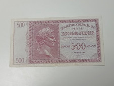 500 dracme occupazione usato  Siracusa