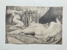 Antique pencil sketch for sale  LONDON