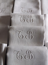 Serviettes table damas d'occasion  Saint-Caprais-de-Bordeaux