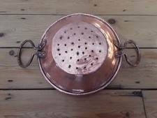 Vintage copper colander for sale  FOLKESTONE