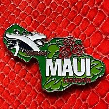 EUA🇺🇸ÍMÃ DE GELADEIRA DE METAL✅MAPA DA ILHA DE MAUI DO HAVAÍ E LEMBRANÇA DE VIAGEM DE NOMES DE CIDADES🎗 comprar usado  Enviando para Brazil