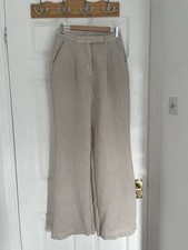 Zara linen trousers for sale  RUGBY