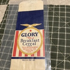 GLORY Saco de Papel para Cereais Café da Manhã Drive-inn Restaurante 6 3/4” Não Usado comprar usado  Enviando para Brazil