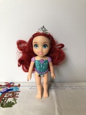 Boneca infantil Disney princesa pequena sereia Ariel glitter 15cm de altura brinquedo usado comprar usado  Enviando para Brazil