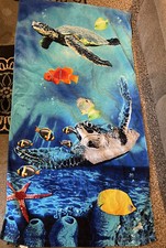 Usado, Toalha de praia colorida COPA Fish Turtles 30x60” comprar usado  Enviando para Brazil