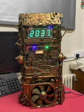 Copper steampunk clock for sale  PORTSMOUTH