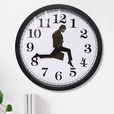 Relojes de Pared Silly - Obra de Arte Creativa Barrido Segundos Silencioso Divertido Reloj de Pared Reloj segunda mano  Embacar hacia Mexico