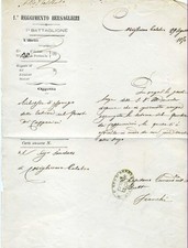 Lettera servizio reggimento usato  Senigallia
