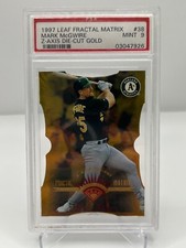 1997 LEAF FRACTAL MATRIX MARK MCGWIRE Z-AXIS DIE-CUT GOLD PSA 9 comprar usado  Enviando para Brazil