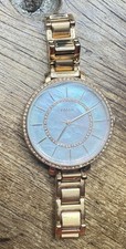 Relógio de pulso Fossil Jocelyn ouro rosa 36mm~ES3352~rosto de mãe de pérola~novo comprar usado  Enviando para Brazil