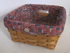 Longaberger 2004 Marrón Cálido PEQUEÑAS SOLUCIONES DE ALMACENAMIENTO Cesta + Protector + Forro segunda mano  Embacar hacia Mexico