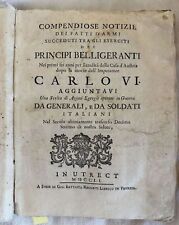 Compendiose notizie dei usato  Foligno