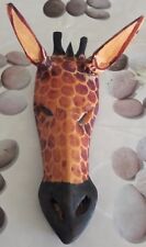 Masque bois girafe d'occasion  Cagnes-sur-Mer