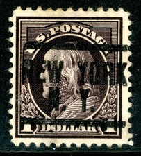 EUA 1917 Franklin $1.00 Imprensa Plana Marrom Violeta Unwmk Perf 11 Sc# 518 VFU J954, usado comprar usado  Enviando para Brazil