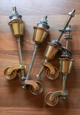 Reclaimed brass castors. for sale  DUNFERMLINE