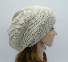 Boina folgada de malha feita à mão, chapéu desleixado, tam de outono, gorro acrílico elegante comprar usado Boina folgada de malha feita à mão, chapéu desleixado, tam de outono, gorro acrílico elegante comprar usado  Enviando para Brazil