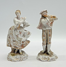 Pair antique dresden for sale  MILTON KEYNES